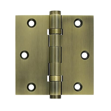 Patioplus 3.5 x 3.5 in. Square Ball Bearings Hinge, Antique PA2667092
